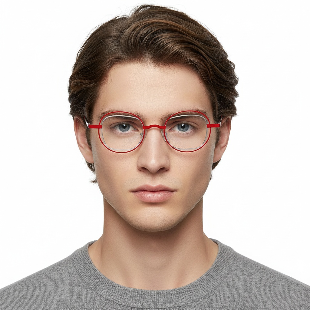 BS2425-0147_Red_Oval_Metal_Glasses_model