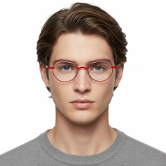 BS2425-0147_Red_Oval_Metal_Glasses_model