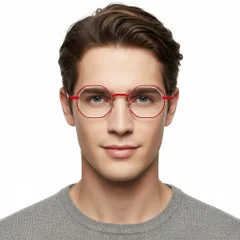 BS2425-0158_Red_Geometric_Metal_Glasses_model