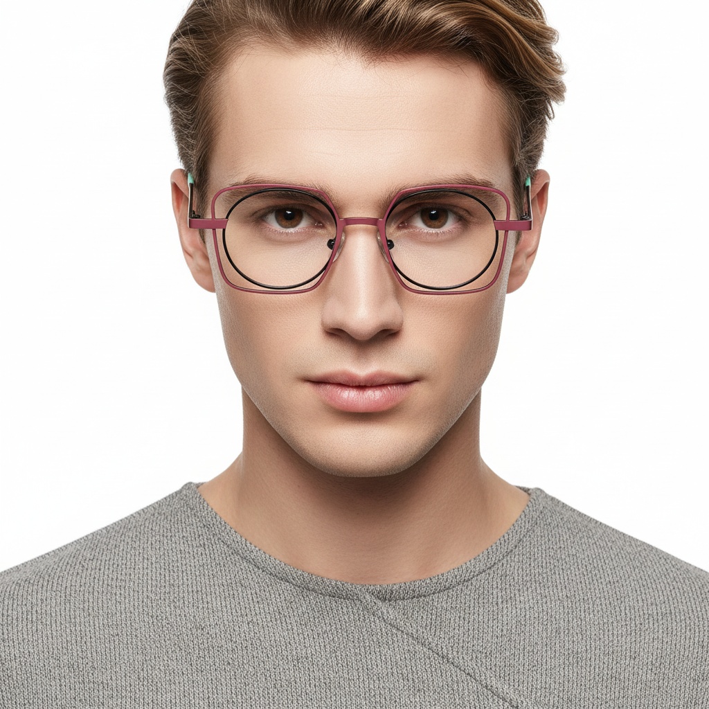 BS2425-0168_Brown_Rectangular_Metal_Glasses_model