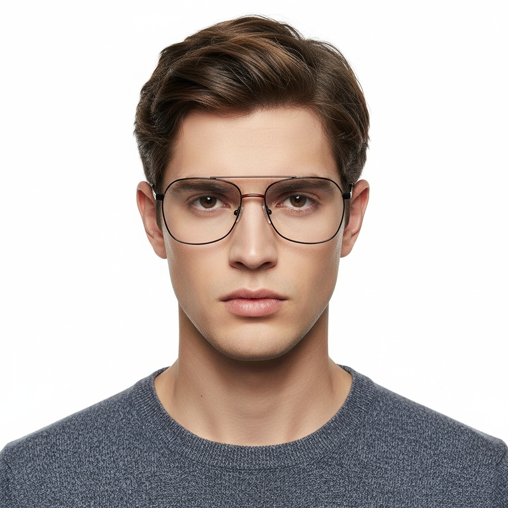 BS2425-0220_Red_Aviator_Metal_Glasses_model