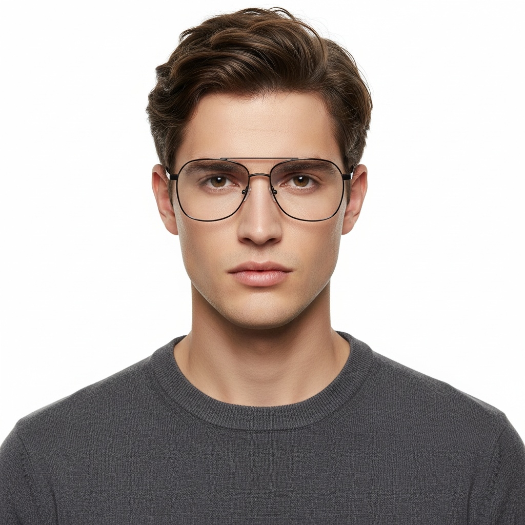 BS2425-0221_Black_Aviator_Metal_Glasses_model