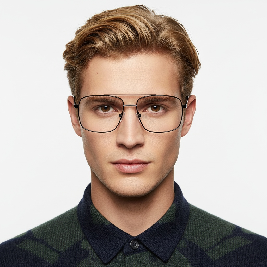 BS2425-0227_Red_Aviator_Metal_Glasses_model