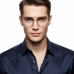 BS2425-0243_Golden_Aviator_Metal_Glasses_model
