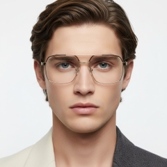 BS2425-0252_Golden_Aviator_Metal_Glasses_model