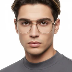 BS2425-0267_Golden_Aviator_Metal_Glasses_model