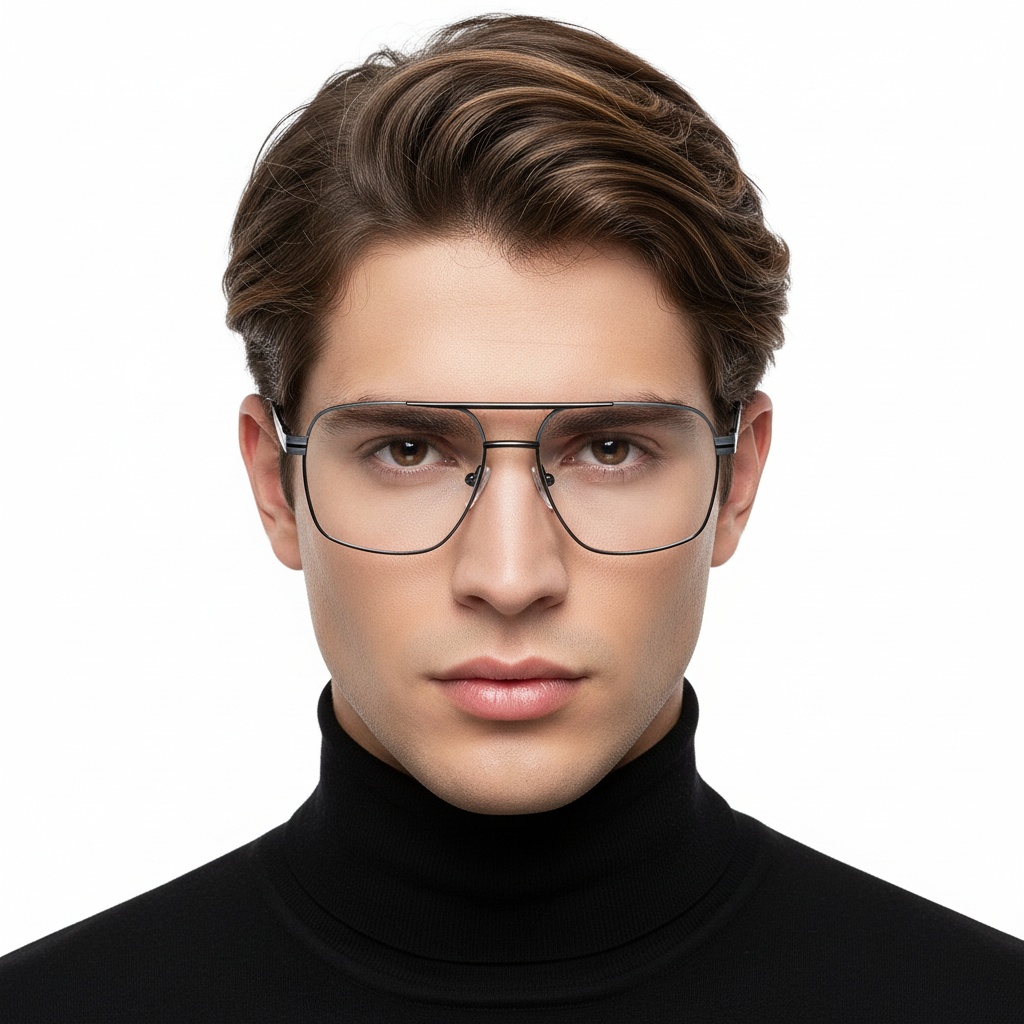 BS2425-0271_Black_Aviator_Metal_Glasses_model