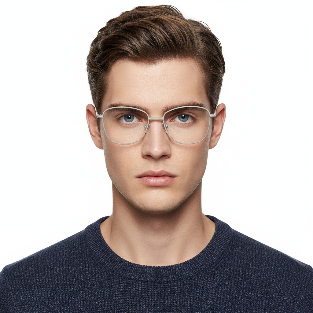 BS2425-0314_Brown_Rectangular_Metal_Glasses_model