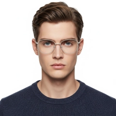 BS2425-0314_Brown_Rectangular_Metal_Glasses_model
