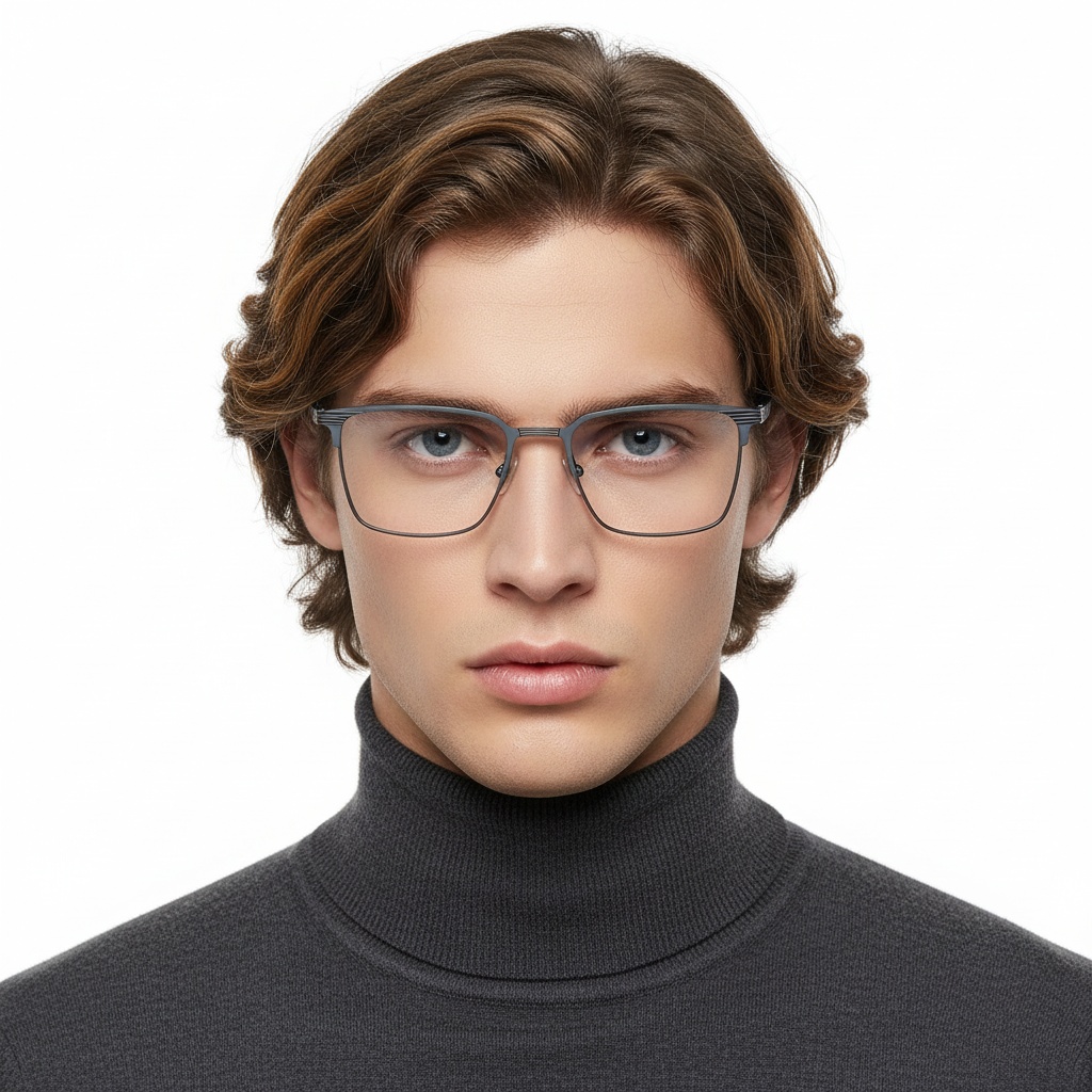 BS2425-0329_Grey_Rectangular_Metal_Glasses_model