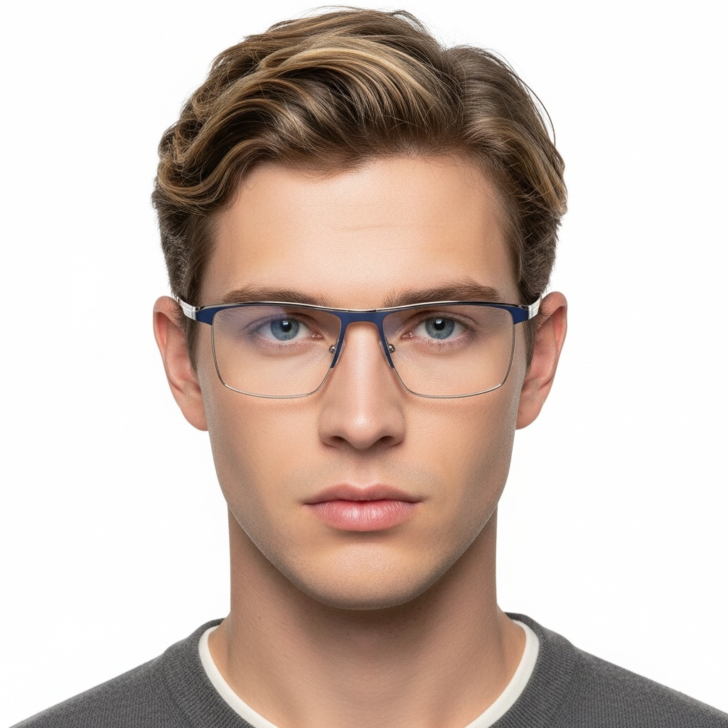 BS2425-0331_Brown_Rectangular_Metal_Glasses_model
