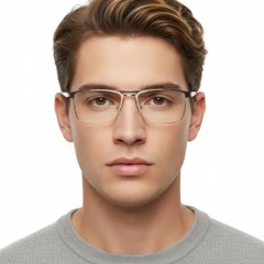 BS2425-0334_Silver_Rectangular_Metal_Glasses_model