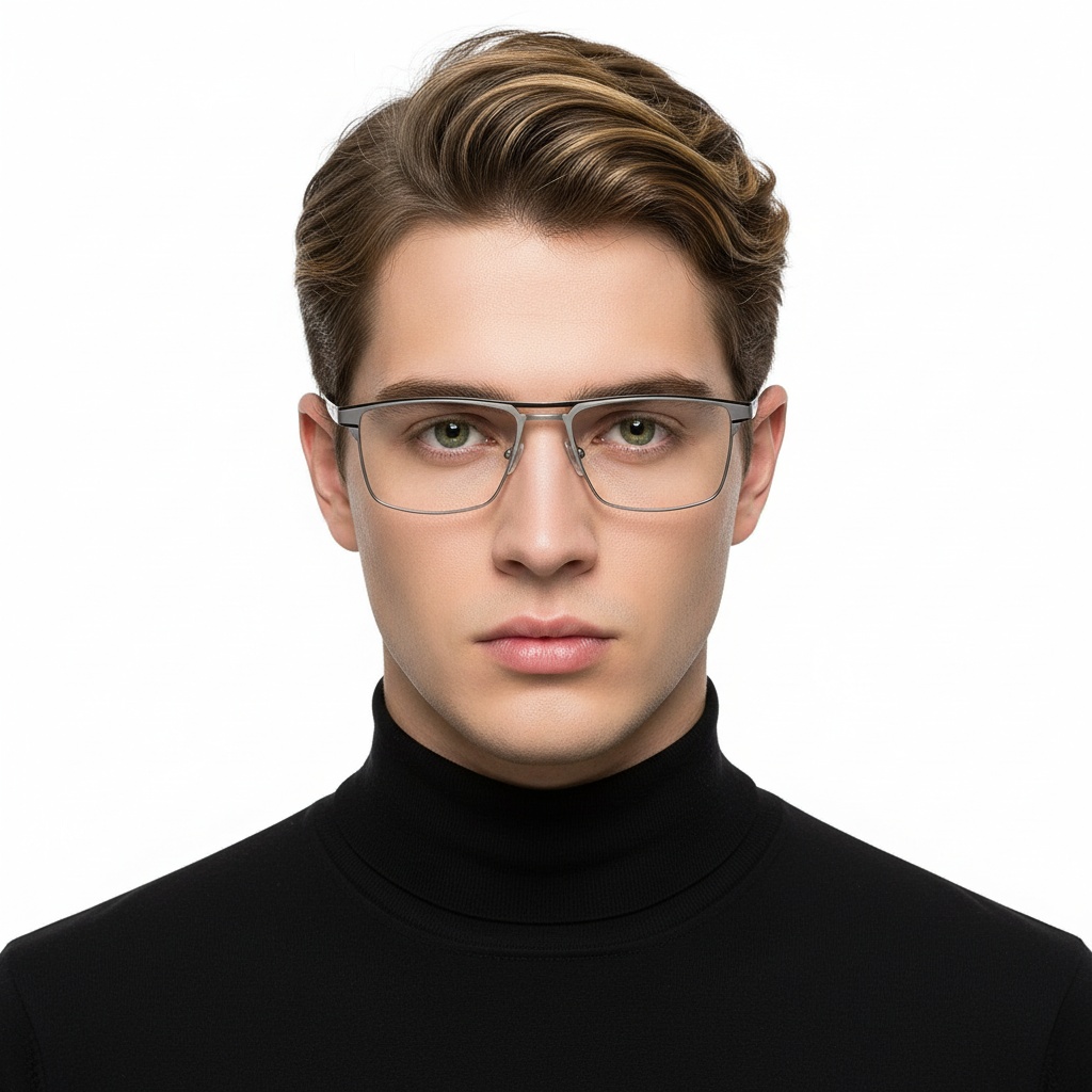 BS2425-0337_Grey_Rectangular_Metal_Glasses_model