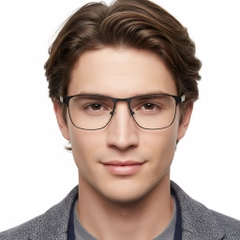 BS2425-0361_Yellow_Rectangular_Metal_Glasses_model