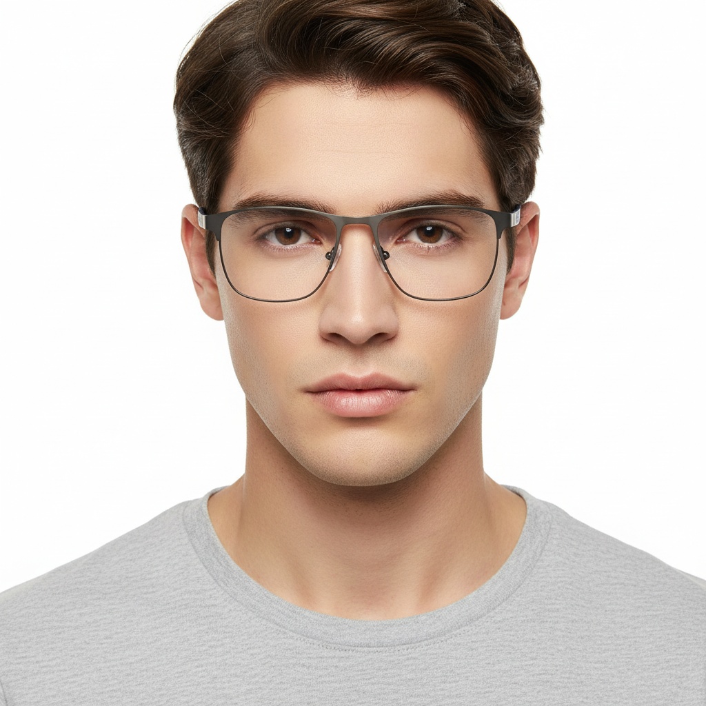 BS2425-0362_Black_Rectangular_Metal_Glasses_model