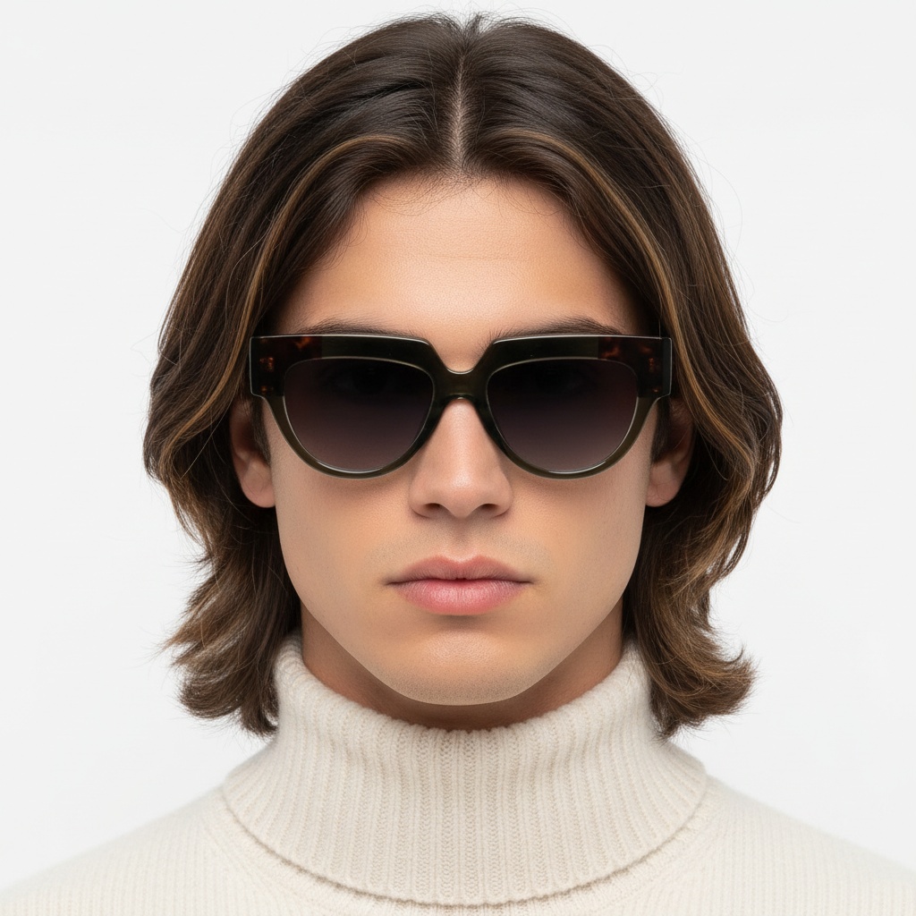 BS2607-0084_Green_Butterfly_Acetate_Sunglasses_model