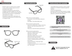 Lunettes de soleil intelligentes électrochromes AG11 bleues TR90 avec IA #BS1223-0002