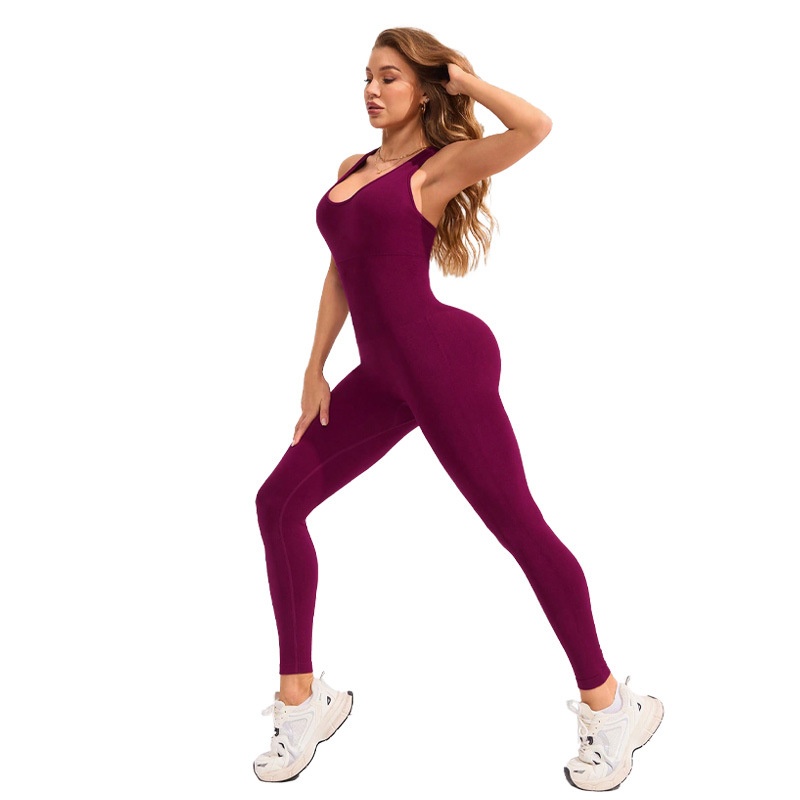 Slim Fit S-Shape Jumpsuit for Women with Sexy Butt Lifting and Quick-Drying Performance