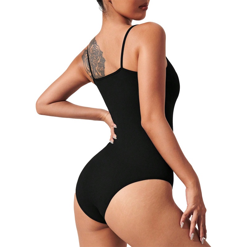 Slimming Open-Crotch Shaping Bodysuit for Women with S-Shape Tummy Control and Hip-Lifting Support （Belt Chains Not included)