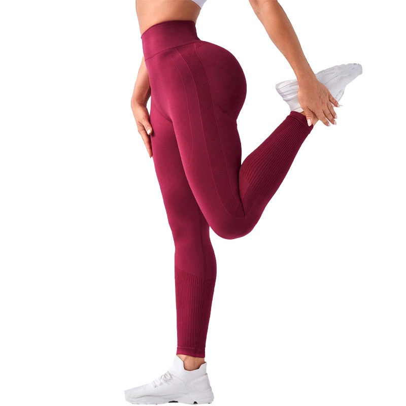 Leggings de yoga de talle alto, de secado rápido y efecto lifting de cadera para mujer.