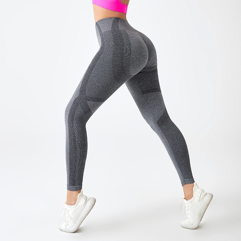 Slimming High-Waisted Striped Activewear Leggings for Women with Tummy Control and Sexy Hip-Lifting Fit