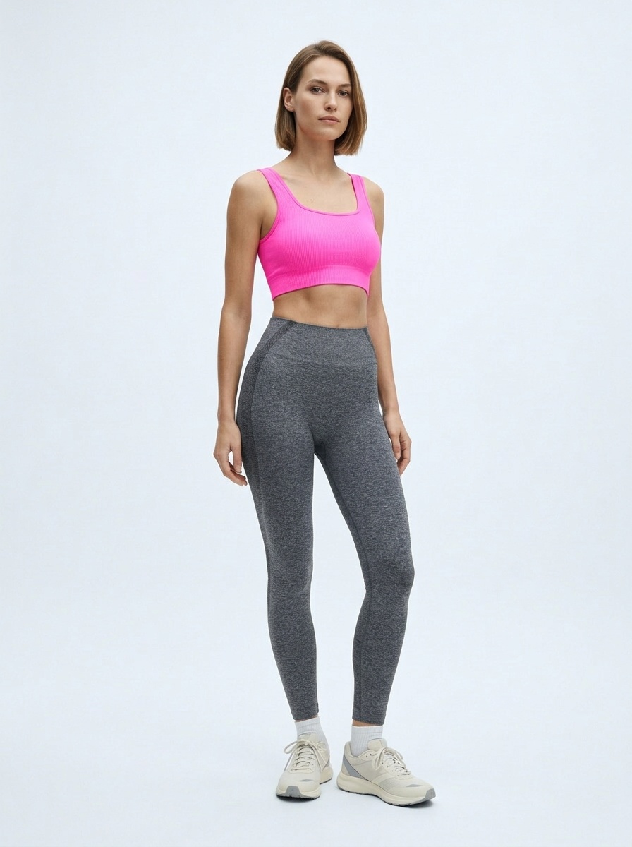 Slimming High-Waisted Striped Activewear Leggings for Women with Tummy Control and Sexy Hip-Lifting Fit