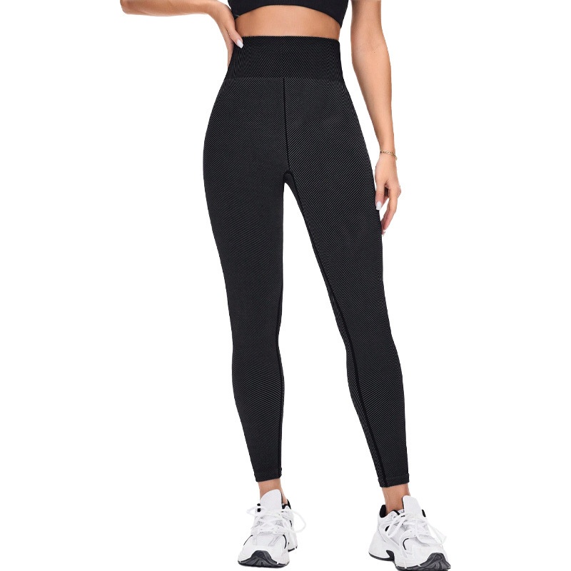 Yoga legging met hoge taille, afslankend effect, buikcontrole en S-vormig heupliftend effect voor dames