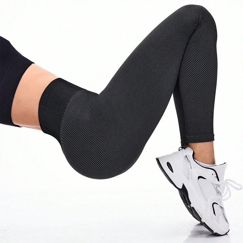 Yoga legging met hoge taille, afslankend effect, buikcontrole en S-vormig heupliftend effect voor dames