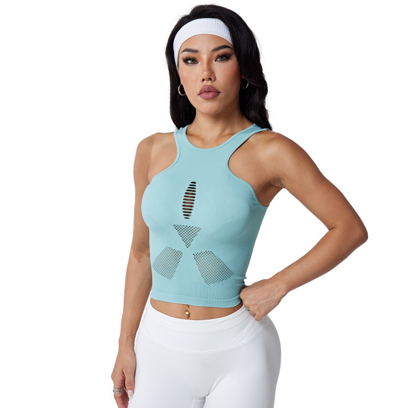 Shock-Absorbing High-Strength Sexy Sports Bra for Women with a Slimming Fit and Breathable Open-Back Design