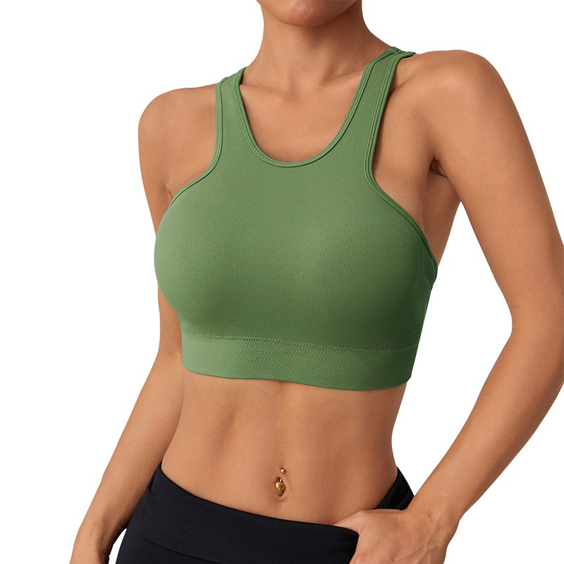 Shock-Absorbing Yoga Bra for Women with a Slimming Fit and Breathable Back Design