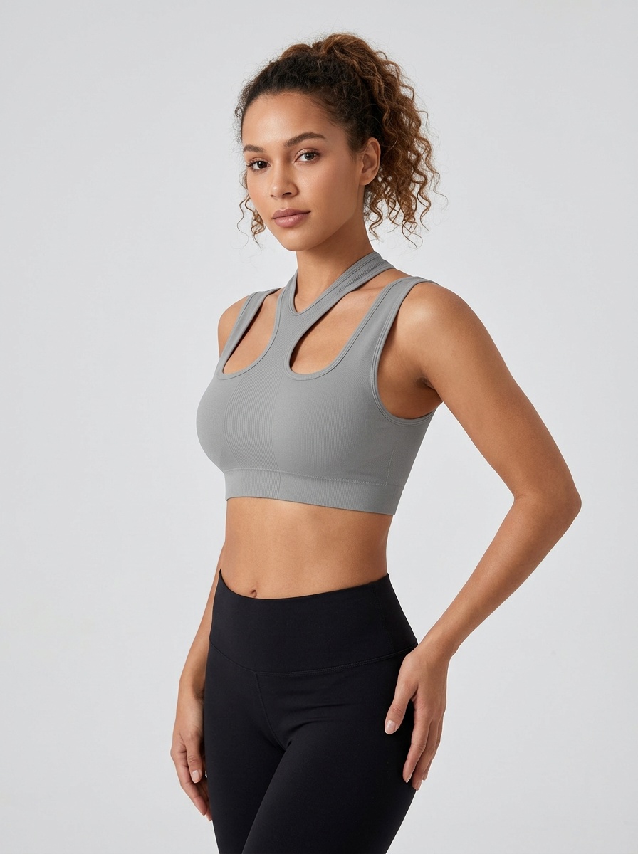 Shock-Absorbing Sexy Backless Sports Bra for Women with a Slimming Fit