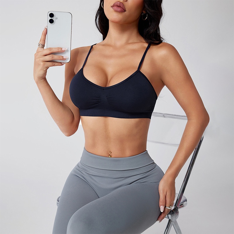 Slimming Push-Up Sports Bra for Women with Sexy Thin Straps