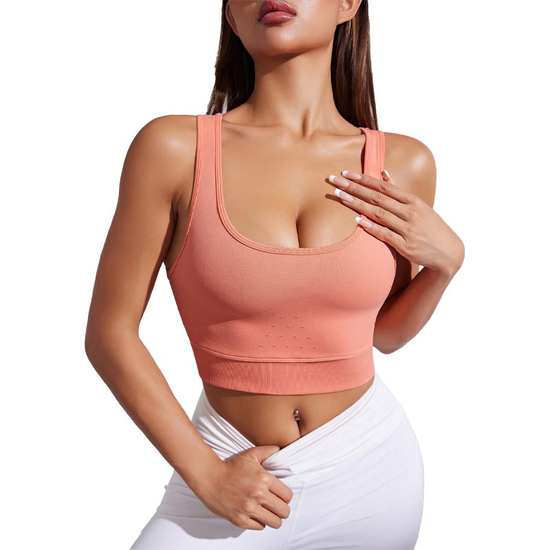 Shock-Absorbing Slimming Sports Bra for Women with Push-Up Padding for Yoga and Fitness