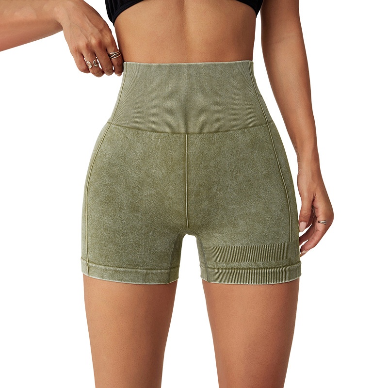 High-Waisted Quick-Dry Slimming S-Shape Fitness Shorts for Women