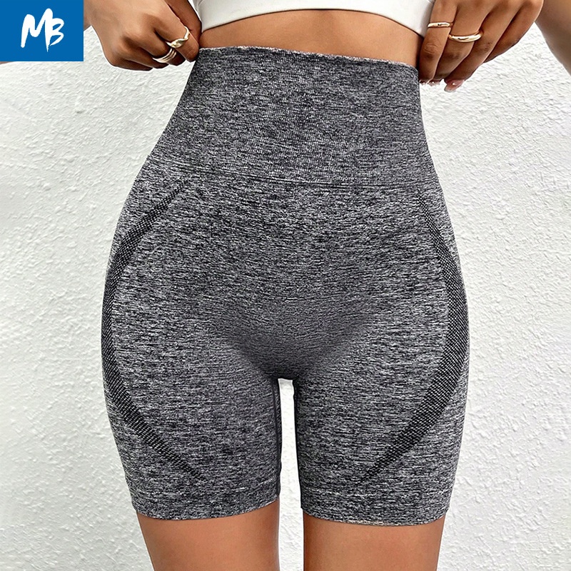 Yoga shorts met hoge taille voor dames die de figuur flatteren en een sexy S-vormig liftend effect geven
