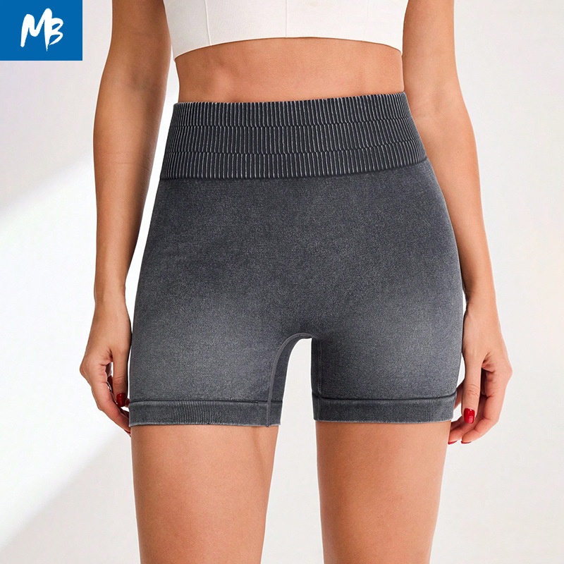 High-Waisted Slimming Yoga Shorts for Women with Peach-Lift and Tummy Control Effect