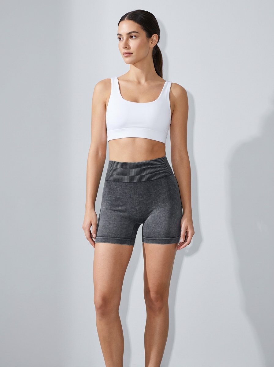 High-Waisted Slimming Yoga Shorts for Women with Peach-Lift and Tummy Control Effect