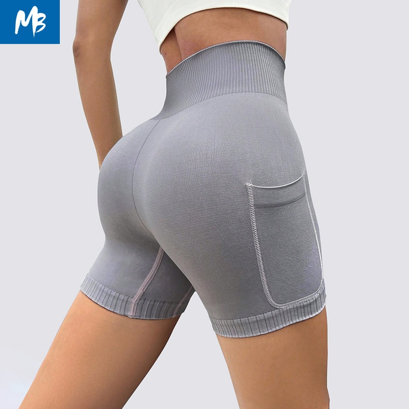 High-Waisted Quick-Drying Yoga Shorts for Women with Slimming S-Shape Butt-Lifting Fit