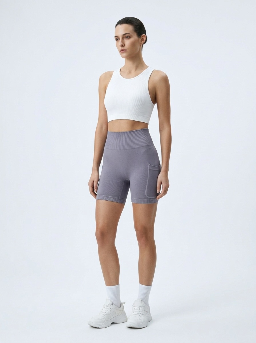 High-Waisted Quick-Drying Yoga Shorts for Women with Slimming S-Shape Butt-Lifting Fit