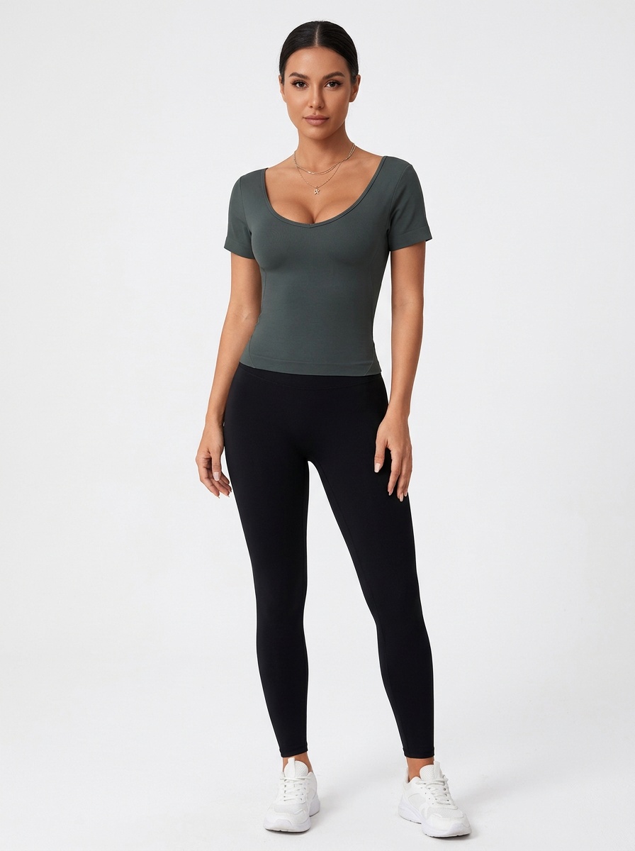 Slimming Ultra-Thin Breathable Women's T-Shirt for Summer Fitness and Casual Sports