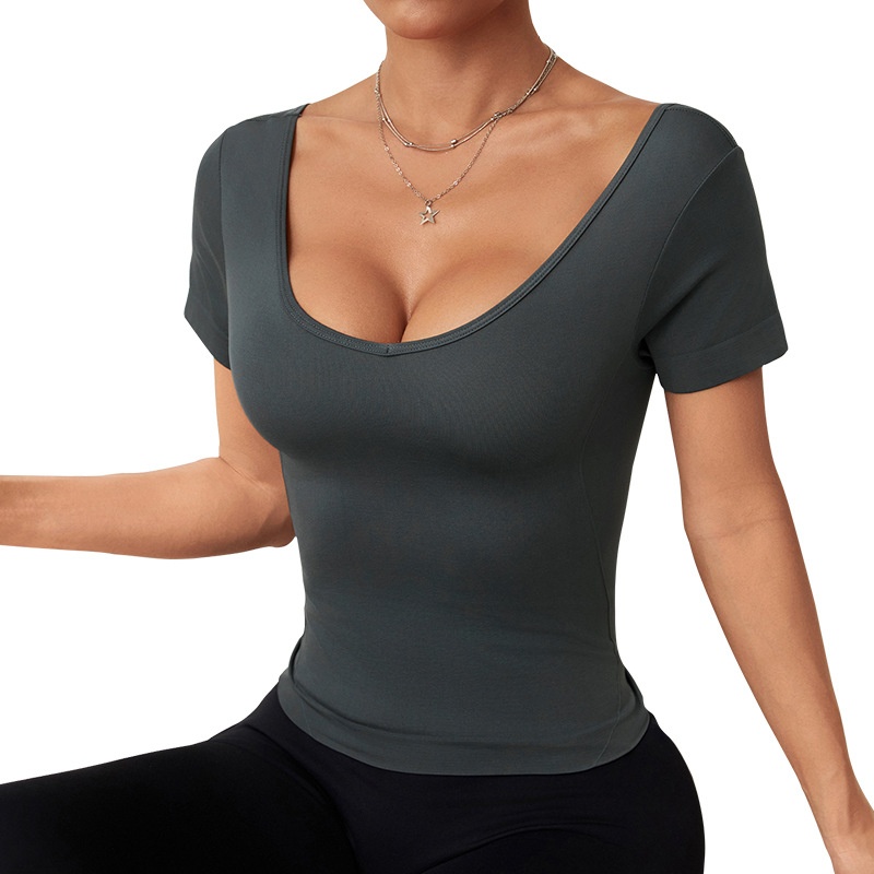 Slimming Ultra-Thin Breathable Women's T-Shirt for Summer Fitness and Casual Sports