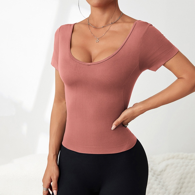 Slimming Ultra-Thin Breathable Women's T-Shirt for Summer Fitness and Casual Sports