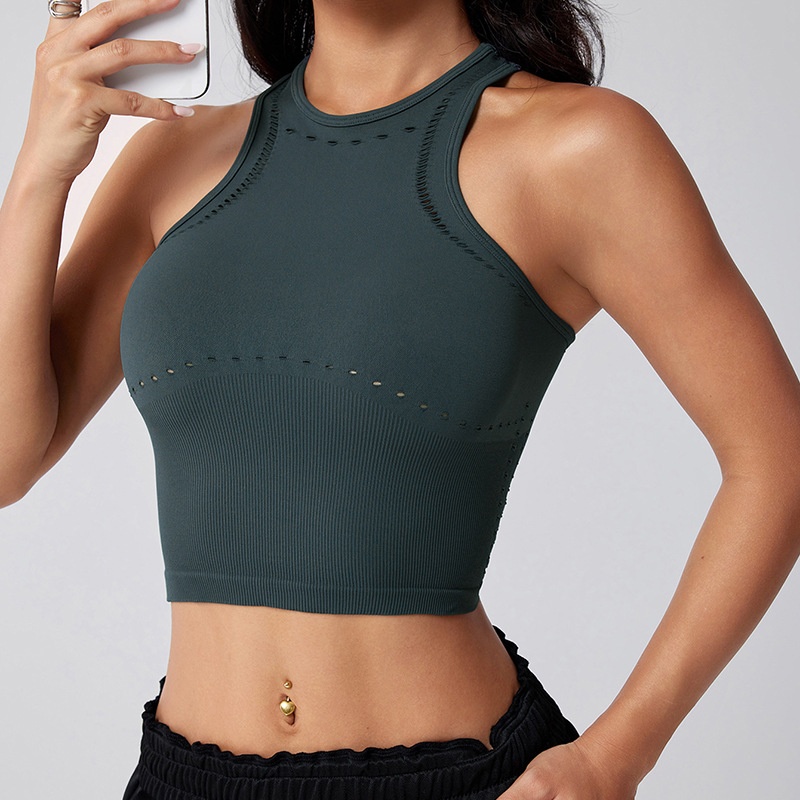 Chaleco deportivo sexy y reductor con absorción de impactos para mujer, transpirable y con soporte.