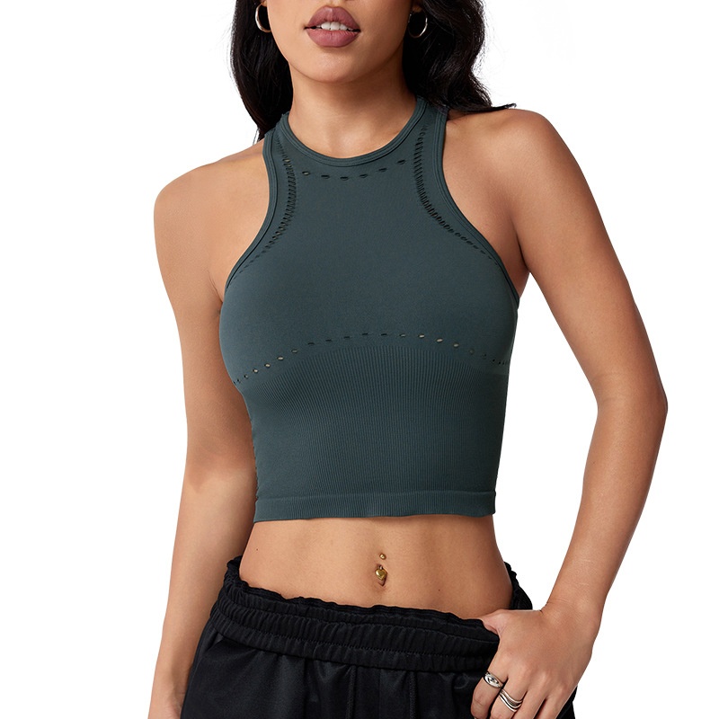 Chaleco deportivo sexy y reductor con absorción de impactos para mujer, transpirable y con soporte.