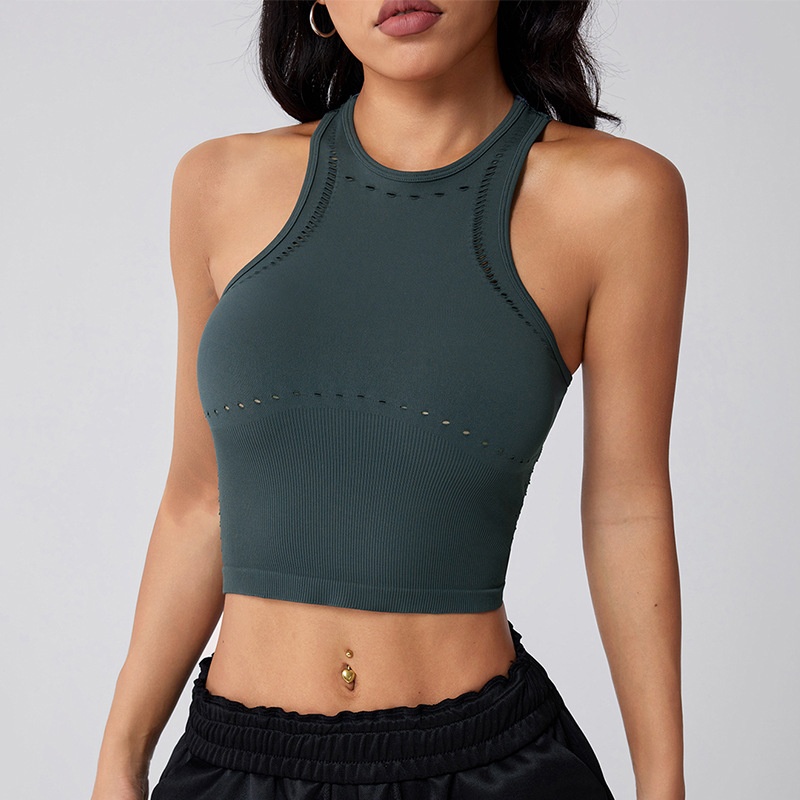 Chaleco deportivo sexy y reductor con absorción de impactos para mujer, transpirable y con soporte.