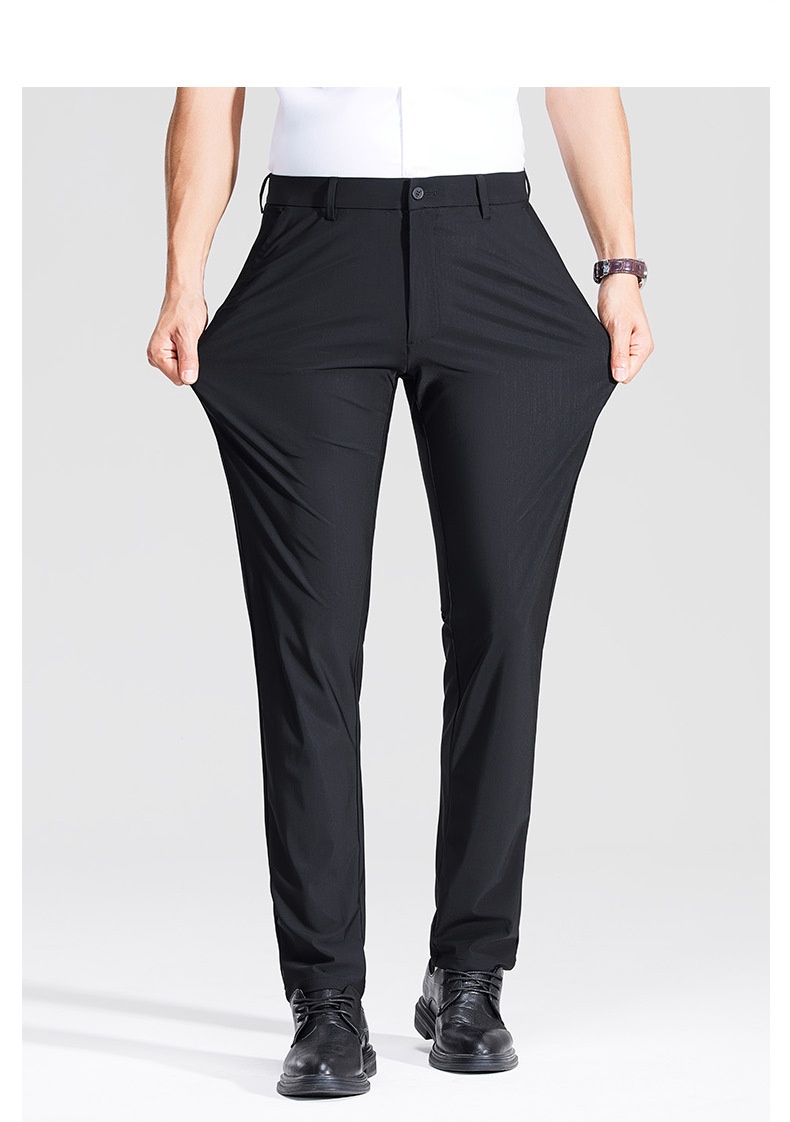 Men's Stretch Casual Dress Pants Slim Fit