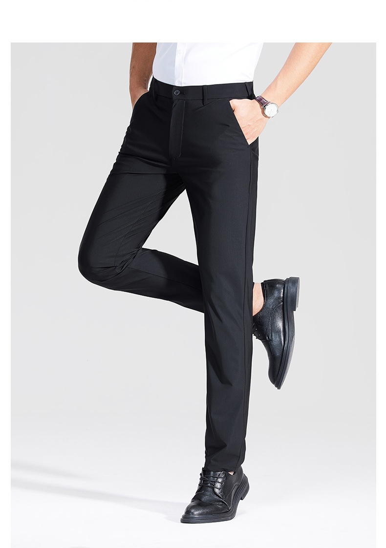 Men's Stretch Casual Dress Pants Slim Fit