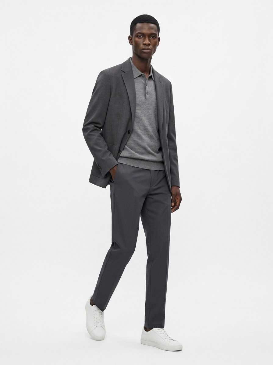 Men's Stretch Casual Dress Pants Slim Fit