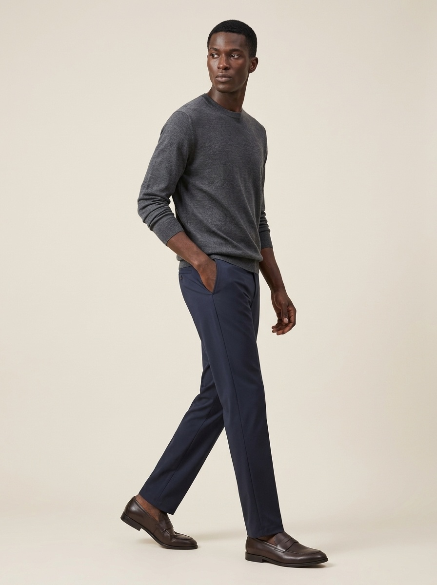 Men's Stretch Casual Dress Pants Slim Fit