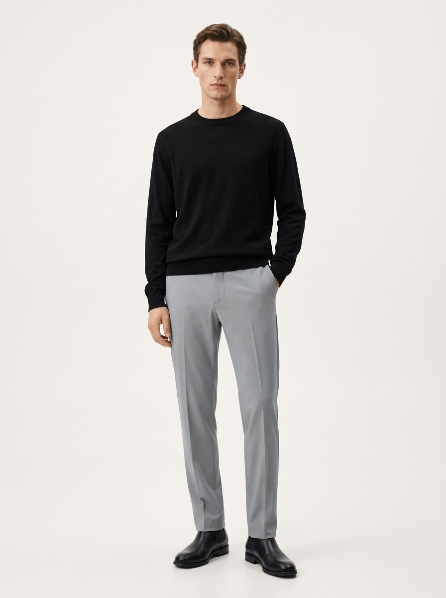 Men's Stretch Casual Dress Pants Slim Fit
